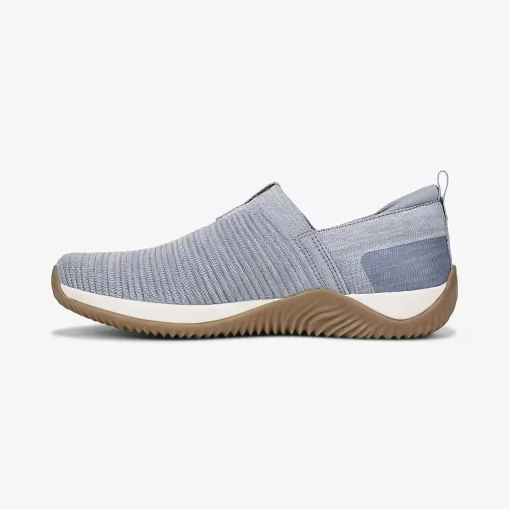 Ryka Echo H4907M1404 Sneaker Women's 6W Blue Knit Slip On Comfort Shoes RHS8903